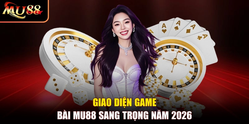 Giao diện game bài MU88 sang trọng năm 2026